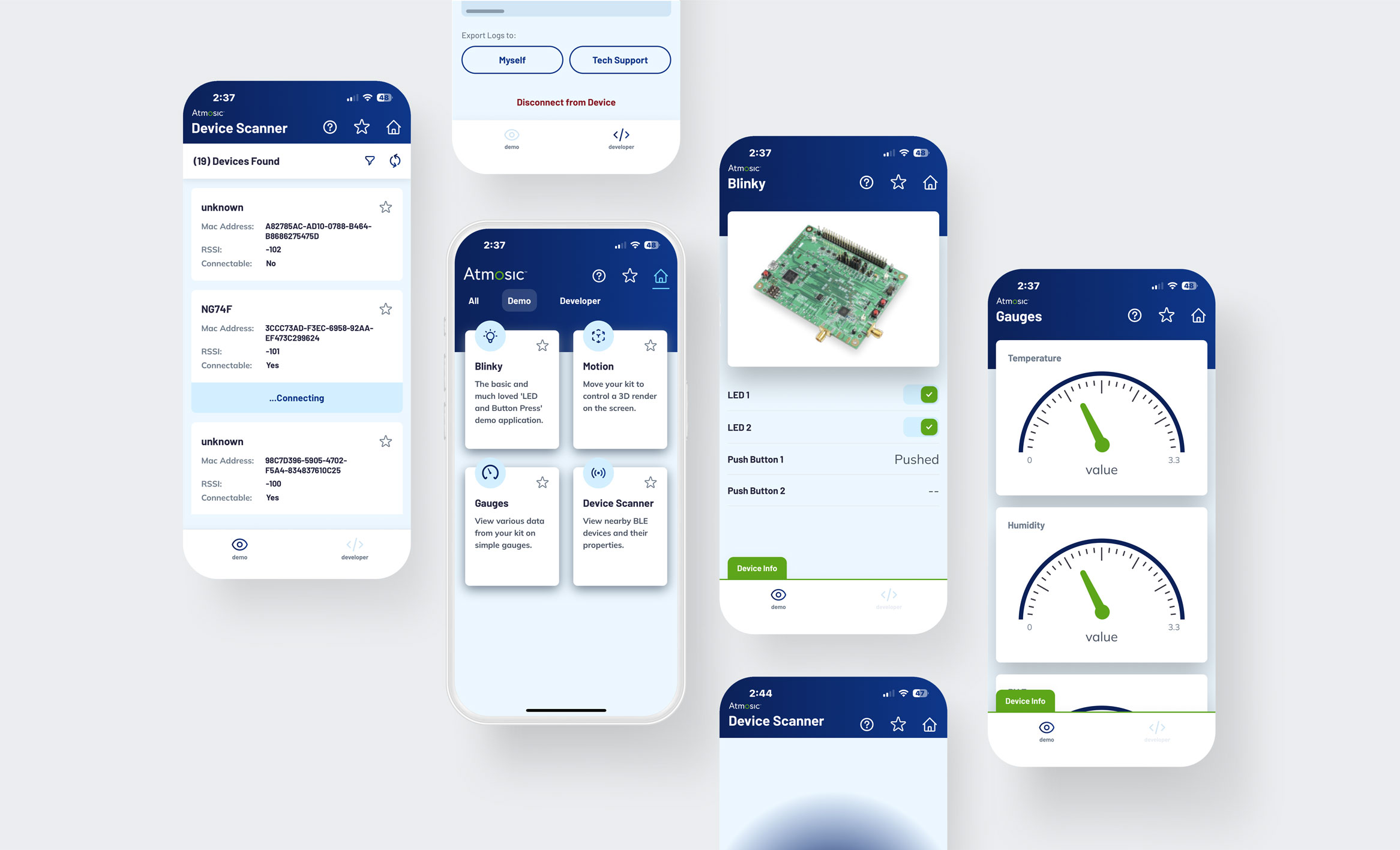 Atmosic Application iPhone Mockup